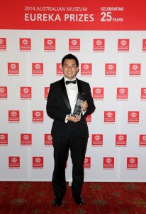 Associate Professor Simon Ho, winner of the Macquarie University Eureka Prize for Outstanding Early Career Researcher. (Mark Metcalfe/Getty Images)