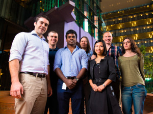 Geoff Faulkner (left) and research team from the Mater Medical Research Institute