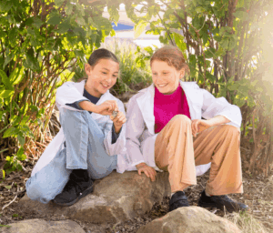 Children in lab coats