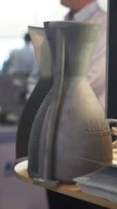 A cut away view of a new rocket motor design.