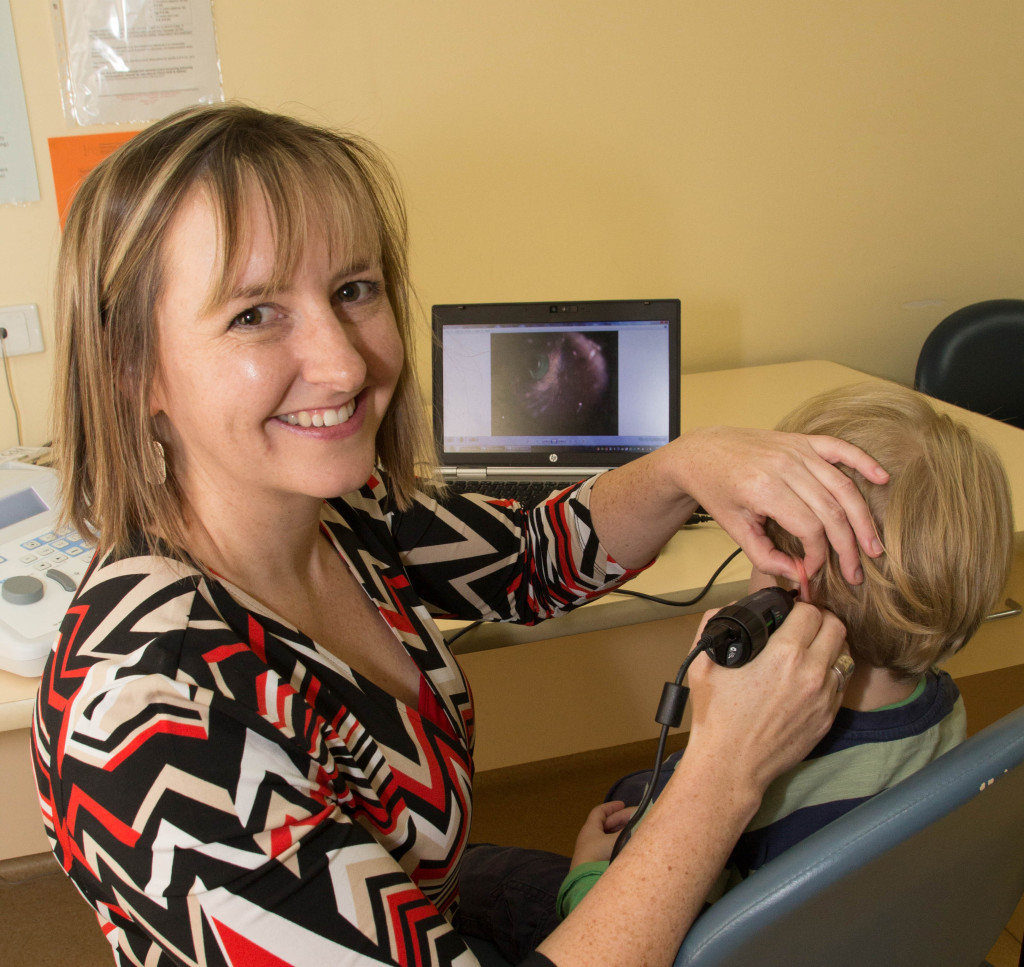 Ruth Thornton doing video otoscopy2