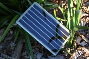 A polymer solar cell