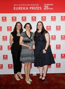 The SEARCH team, winners of the University of New South Wales Eureka Prize for Excellence in Interdisciplinary Scientific Research. (Mark Metcalfe/Getty Images)