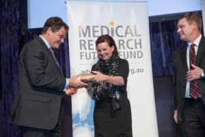 Mark Kendall, Minister Sussan Ley, and AIPS Director Peter McMahon (Credit: AAMRI/Andrew Taylor Photographer)