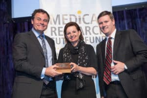 Mark Kendall, Minister Sussan Ley, and AIPS Director Peter McMahon (Credit: AAMRI/Andrew Taylor Photographer)
