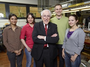 Graeme Clark and students