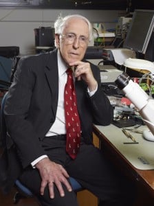 Graeme Clark at his desk