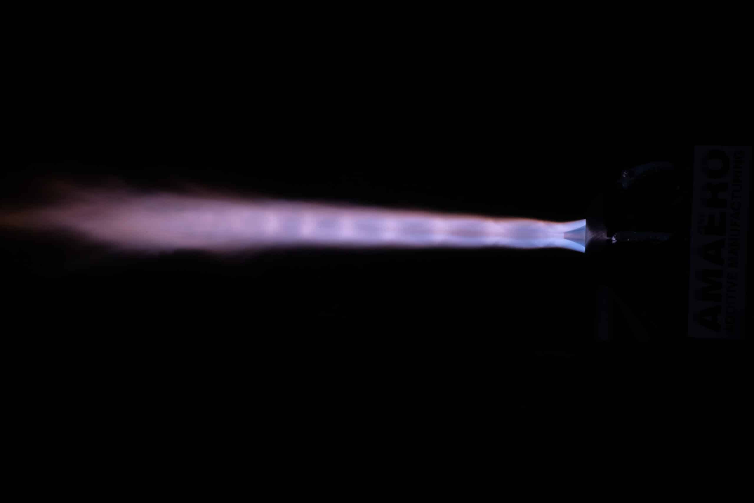 Monash rocket engine test firing